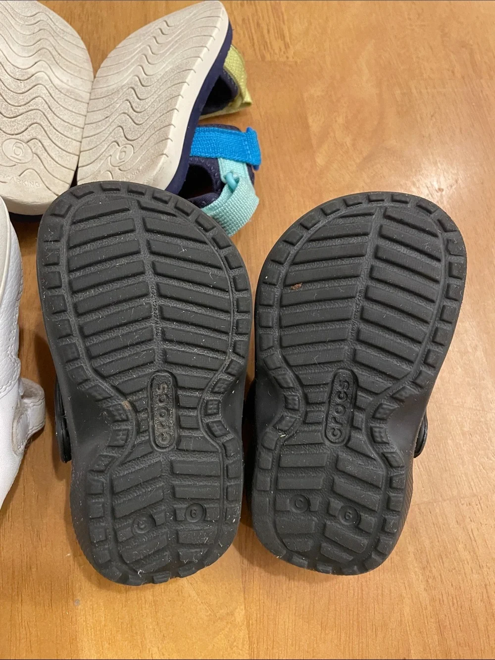 CROCS Clogs Sandals & Sneaker Bundle Toddler Baby Boy Size 6 Shoes